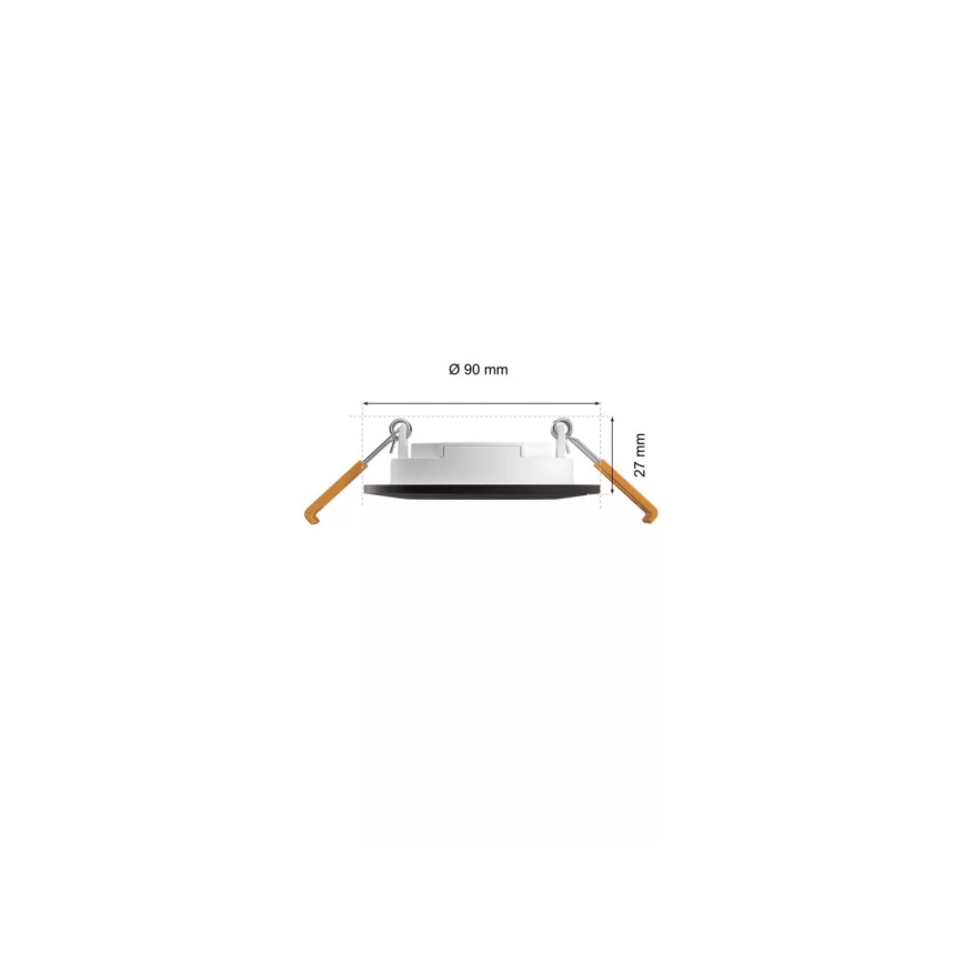 Philips - ΣΕΤ 3x LED RGBW Χωνευτό φωτιστικό οροφής μπάνιου dimmimg Hue SLIM LED/8,3W/230V IP44 2000-6500K