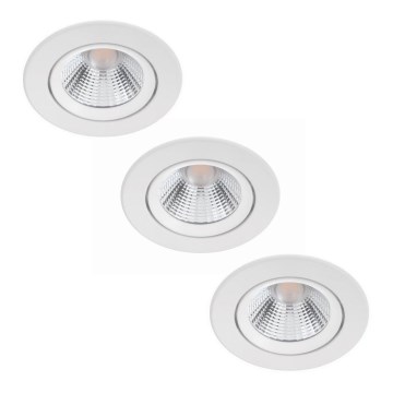 Philips - ΣΕΤ 3x LED Χωνευτά φωτιστικά με ρύθμιση φωτισμού LED/5W/230V 2700K