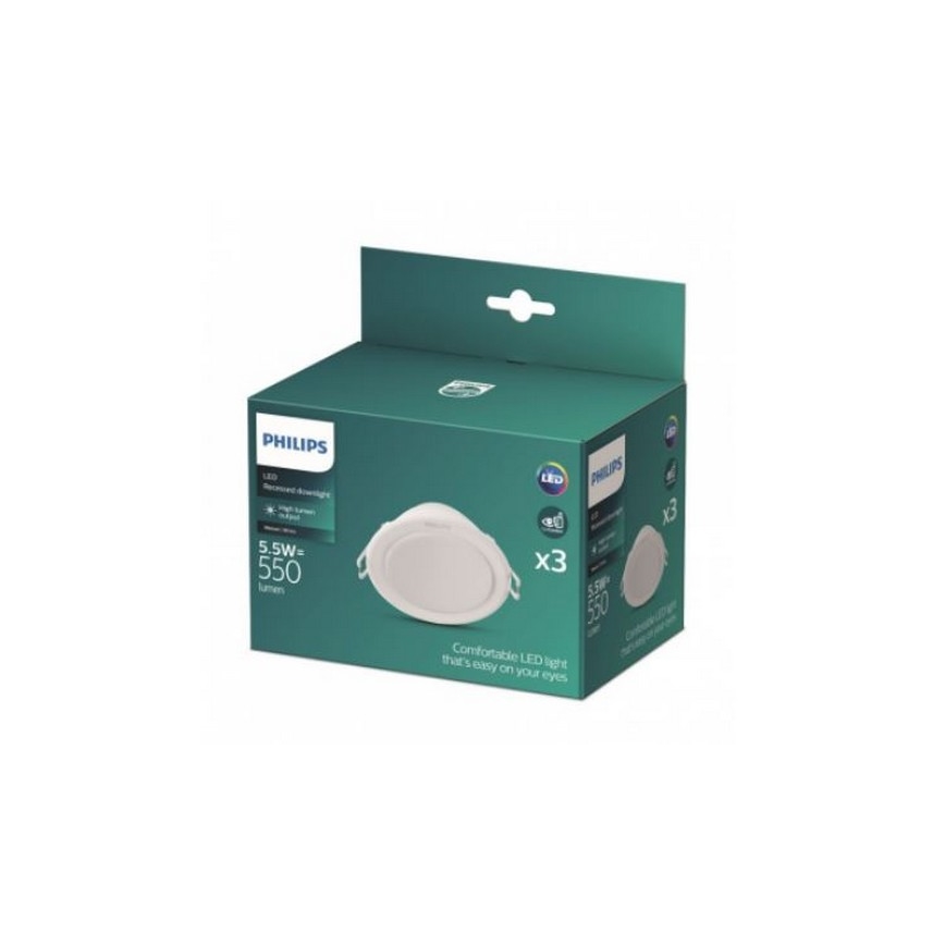 Philips - ΣΕΤ 3x Κρεμαστό φωτιστικό οροφής LED LED/5,5W/230V