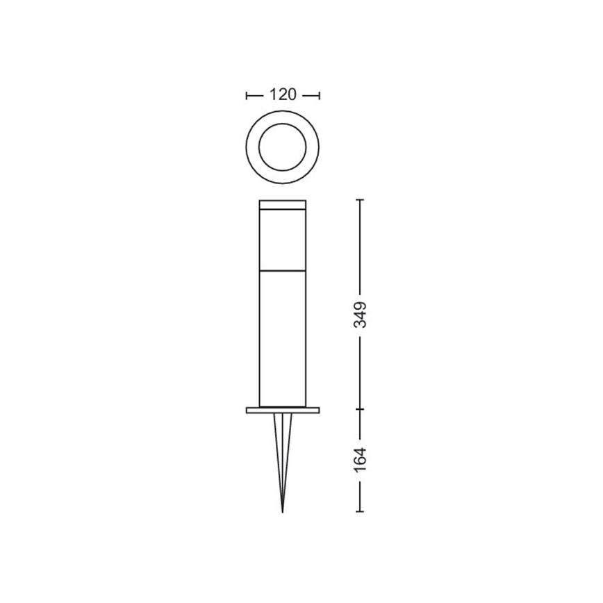 Philips - ΣΕΤ 3x Φωτιστικά LED εξωτερικού χώρου GARDENLINK LED/24W/230V 2700K IP44
