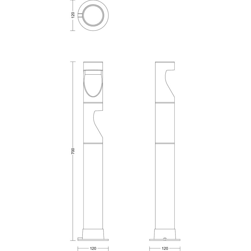 Philips - ΣΕΤ 3x Φωτιστικό LED εξωτερικού χώρου GARDENLINK DESI LED/1,5W/230V 2700K IP44