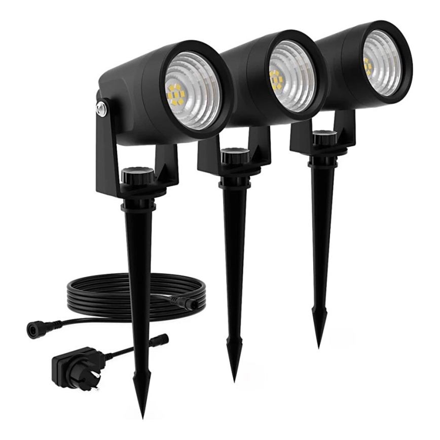 Philips - ΣΕΤ 3x Φωτιστικό εξωτερικού χώρου LED GARDENLINK REUEL LED/1,5W/230V 2700K IP44