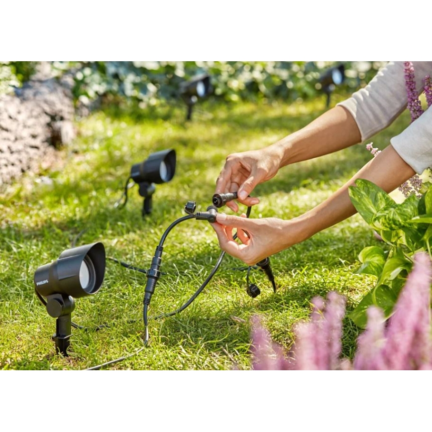 Philips -ΣΕΤ 3x Φωτιστικό σποτ εξωτερικού χώρου LED LED/6W/230V 2700K IP44