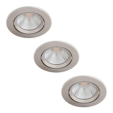 Philips - ΣΕΤ 3x Χωνευτά φωτιστικά LED με ρύθμιση φωτισμού LED/5,5W/230V 2700K