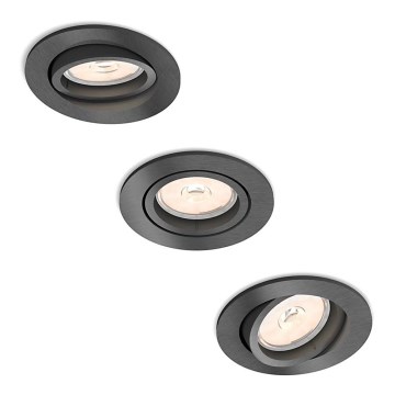 Philips - ΣΕΤ 3x Χωνευτό φως 1xGU10/5,5W/230V