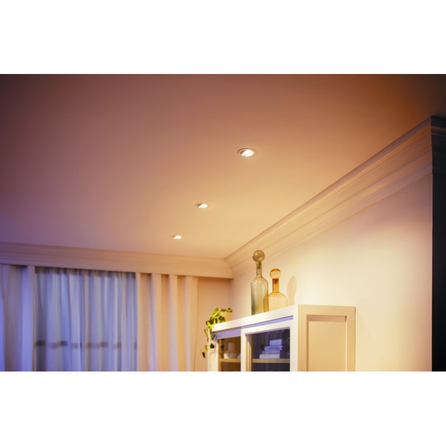 Philips -ΣΕΤ 3xLED Dimmable χωνευτά φωτιστικά IMPALA Warm Glow LED/6W/230V