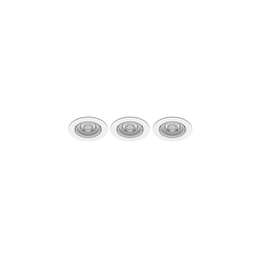 Philips -ΣΕΤ 3xLED Dimmable χωνευτά φωτιστικά IMPALA Warm Glow LED/6W/230V