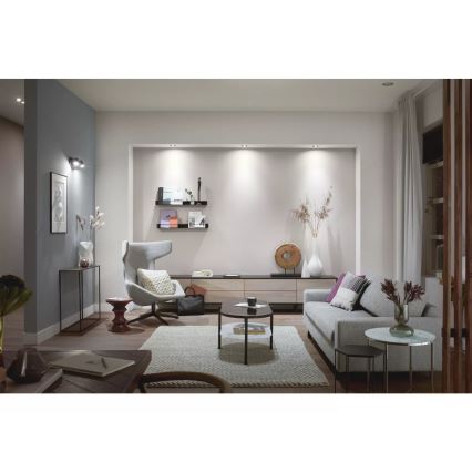 Philips - ΣΕΤ 3xLED RGBW Χωνευτό φωτιστικό οροφής dimming Hue CENTURA 1xGU10/4,2W/230V 2000-6500K