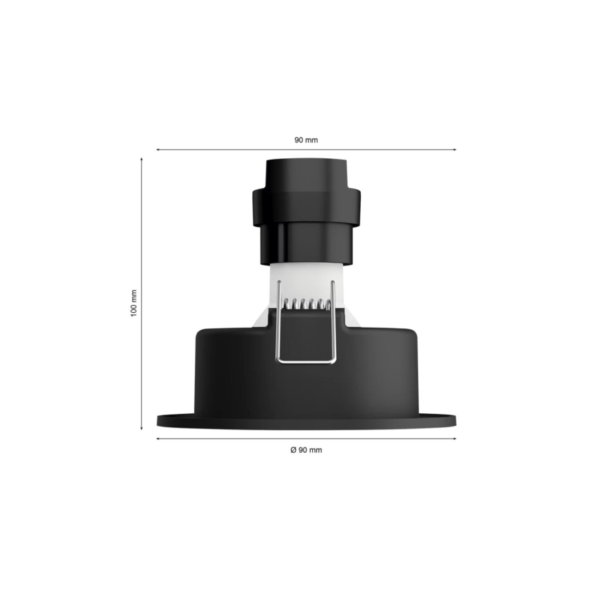 Philips - ΣΕΤ 3xLED RGBW Χωνευτό φωτιστικό οροφής dimming Hue CENTURA 1xGU10/4,2W/230V 2000-6500K