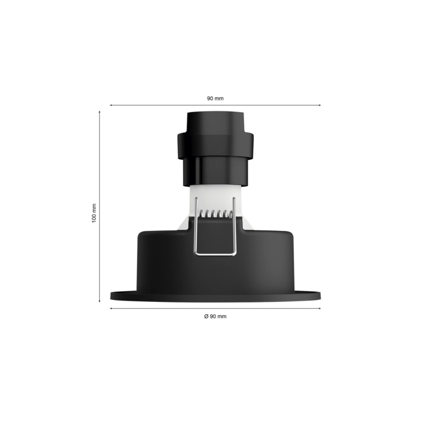 Philips - ΣΕΤ 3xLED RGBW Χωνευτό φωτιστικό οροφής dimming Hue CENTURA 1xGU10/4,2W/230V 2000-6500K