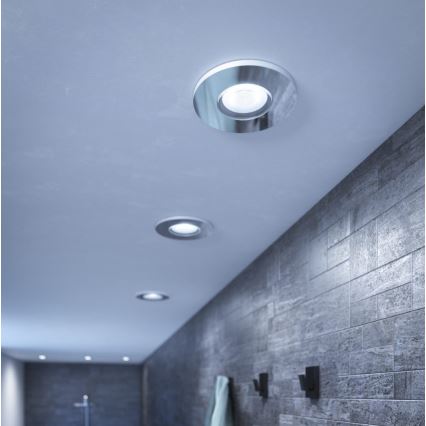 Philips - ΣΕΤ 3x LED Dimmable χωνευτό φωτιστικό μπάνιου Hue ADORE BATHROOM 1xGU10/4,2W/230V 2200-6500K IP44