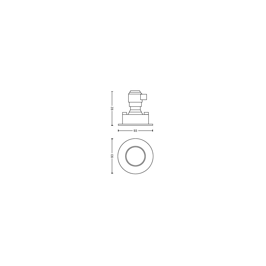 Philips - ΣΕΤ 3x LED Dimmable χωνευτό φωτιστικό μπάνιου Hue ADORE BATHROOM 1xGU10/4,2W/230V 2200-6500K IP44