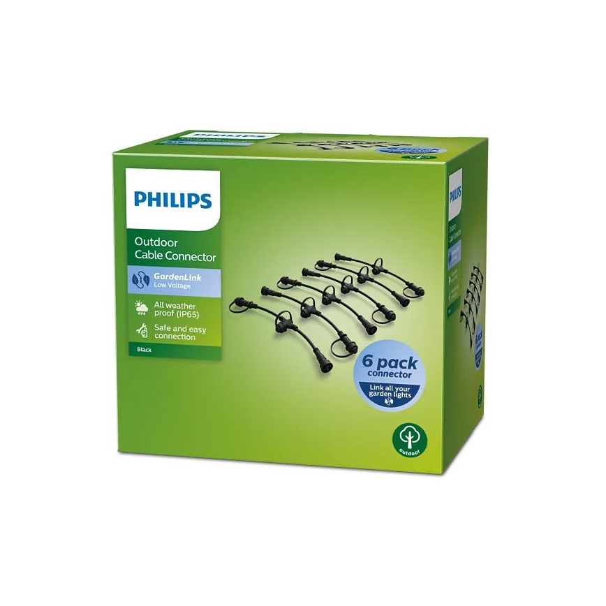 Philips - Σετ 6 τεμαχίων καλωδιακών συνδετήρων IP65