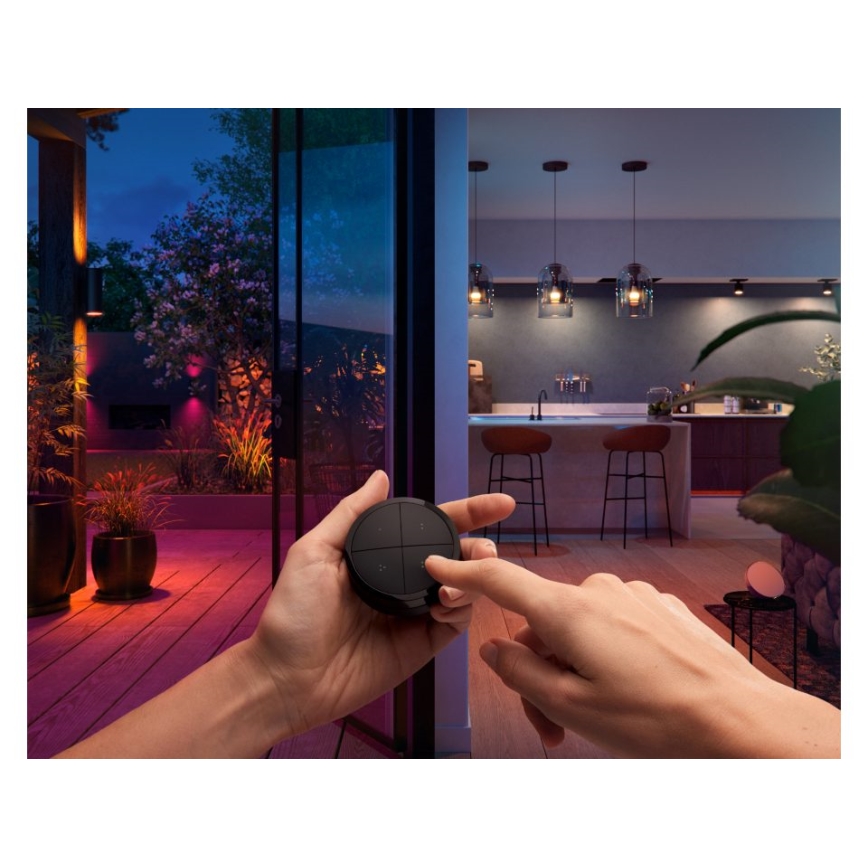 Philips - Τηλεχειριστήριο με διακόπτη Hue TAP 1xCR2032 μαύρο