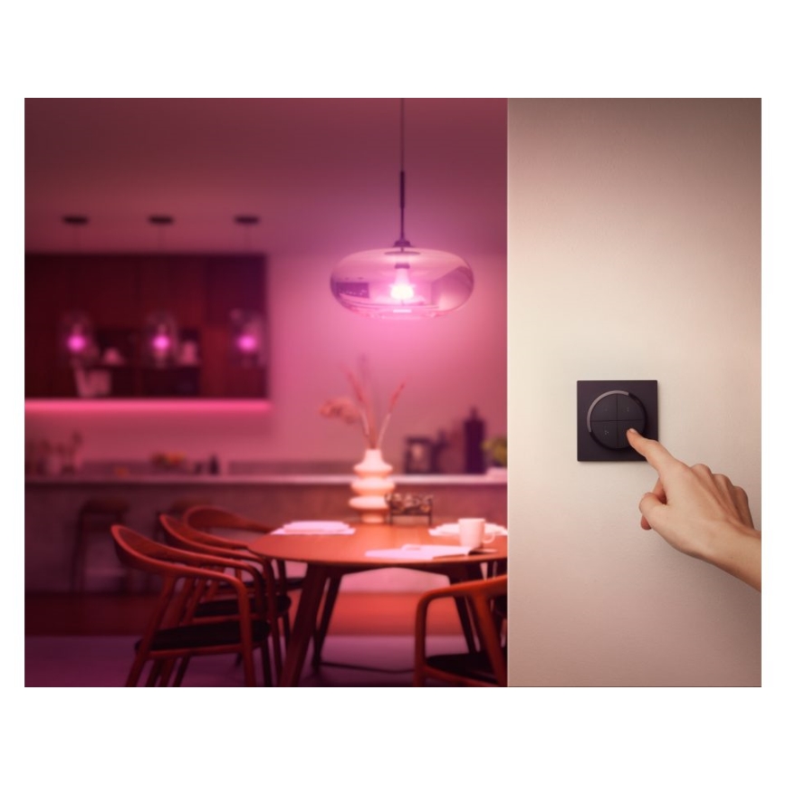 Philips - Τηλεχειριστήριο με διακόπτη Hue TAP 1xCR2032 μαύρο