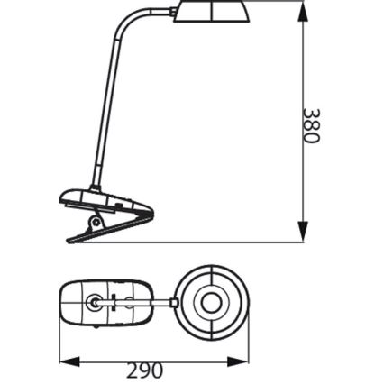 Philips - Φωτιστικό LED Dimmable με κλιπ DONUTCLIP LED/3W/5V ροζ