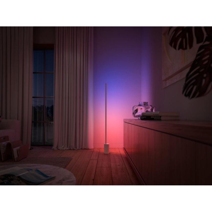 Philips - Φωτιστικό δαπέδου LED RGBW Dimmable Hue SIGNE LED/29W/230V 2000-6500K λευκό