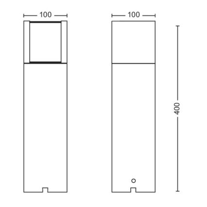 Philips - Φωτιστικό LED εξωτερικού χώρου LED/6W/12V 4000K 2700K IP44