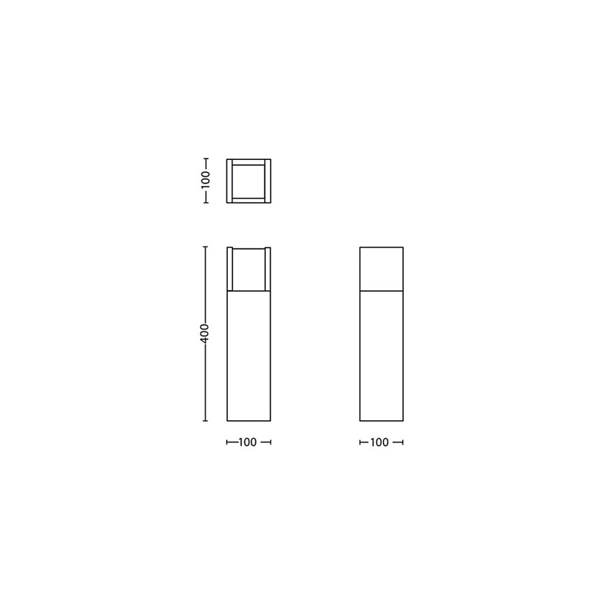 Philips - Φωτιστικό LED εξωτερικού χώρου LED/3,8W/230V 40 cm 3000K IP44