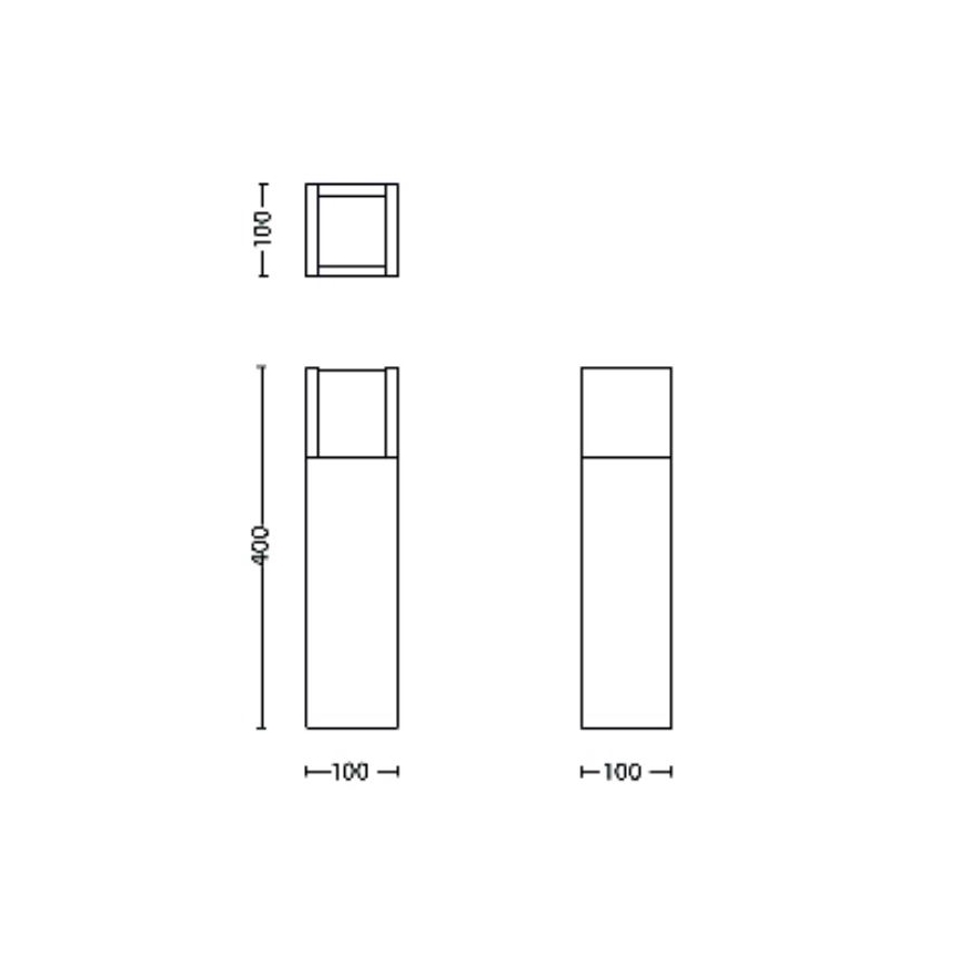 Philips - Φωτιστικό LED εξωτερικού χώρου ARBOUR LED/3,8W/230V 40 cm 2700K IP44
