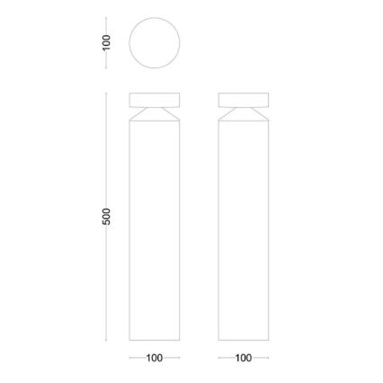 Philips - Φωτιστικό LED εξωτερικού χώρου LAVEN LED/6W/230V 2700K IP44