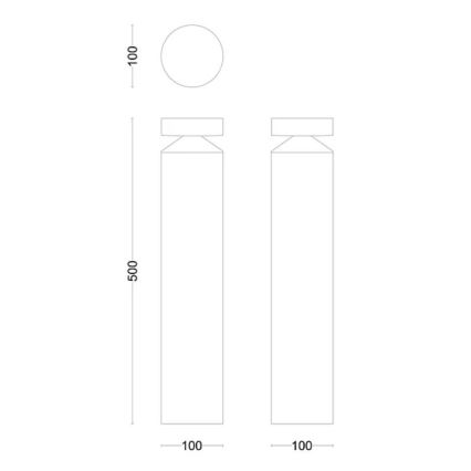 Philips - Φωτιστικό LED εξωτερικού χώρου LAVEN LED/6W/230V 4000K IP44