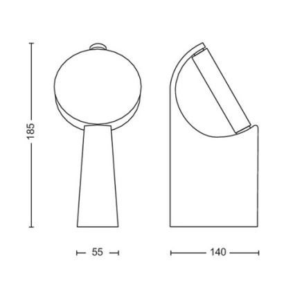 Philips - Φωτιστικό LED εξωτερικού χώρου LED/7W/230V 2700K IP44