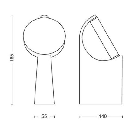 Philips - Φωτιστικό LED εξωτερικού χώρου LED/7W/230V 4000K IP44