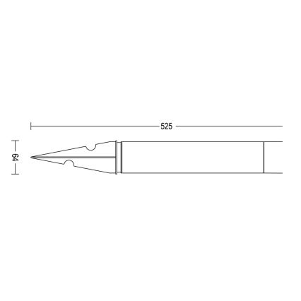 Philips - Φωτιστικό LED εξωτερικού χώρου PUREX LED/1,5W/24V IP44