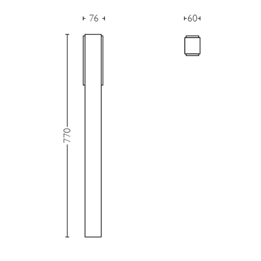 Philips - Φωτιστικό LED εξωτερικού χώρου STRATOSPHERE LED/3,8W/230V 77 cm 4000K IP44