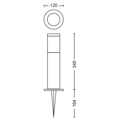 Philips - Φωτιστικό LED εξωτερικού χώρου GARDENLINK LED/6W/12V 2700K IP44