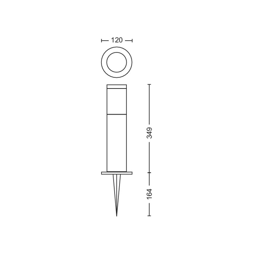 Philips - Φωτιστικό LED εξωτερικού χώρου GARDENLINK LED/6W/12V 2700K IP44