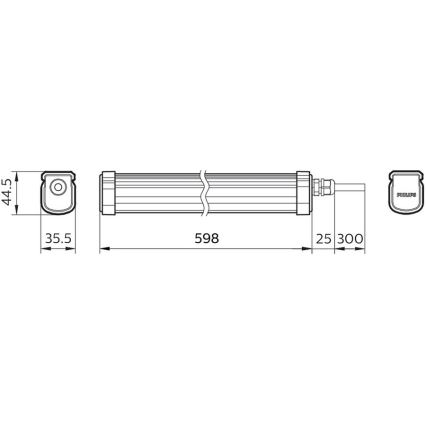 Philips - Φωτιστικό LED στεγανό PROJECTLINE LED/17W/230V IP65