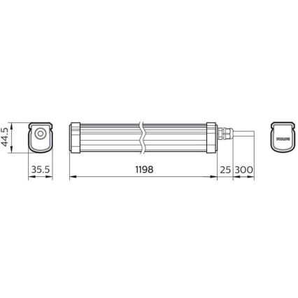 Philips - Φωτιστικό LED στεγανό PROJECTLINE LED/34W/230V IP65