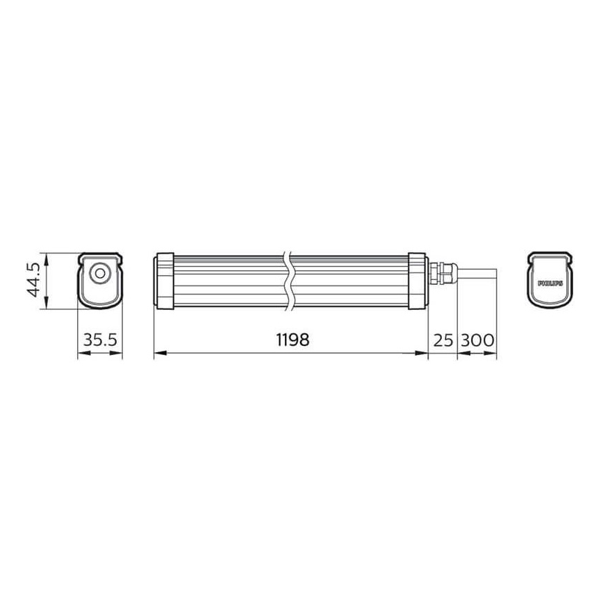 Philips - Φωτιστικό LED στεγανό PROJECTLINE LED/34W/230V IP65