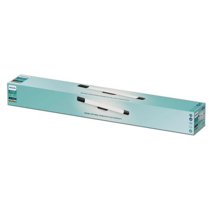 Philips - Φωτιστικό καθρέφτη μπάνιου ROVER LED/10W/230V IP44 μαύρο