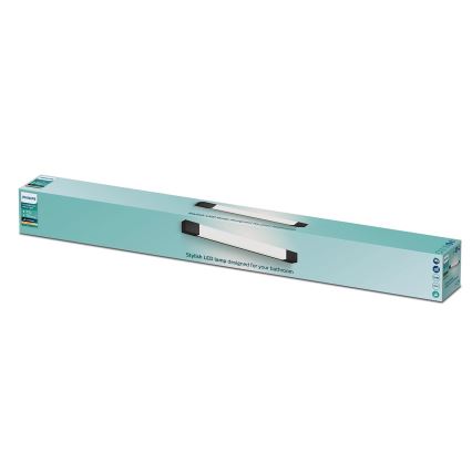 Philips - Φωτιστικό καθρέφτη μπάνιου ROVER LED/10W/230V IP44 μαύρο