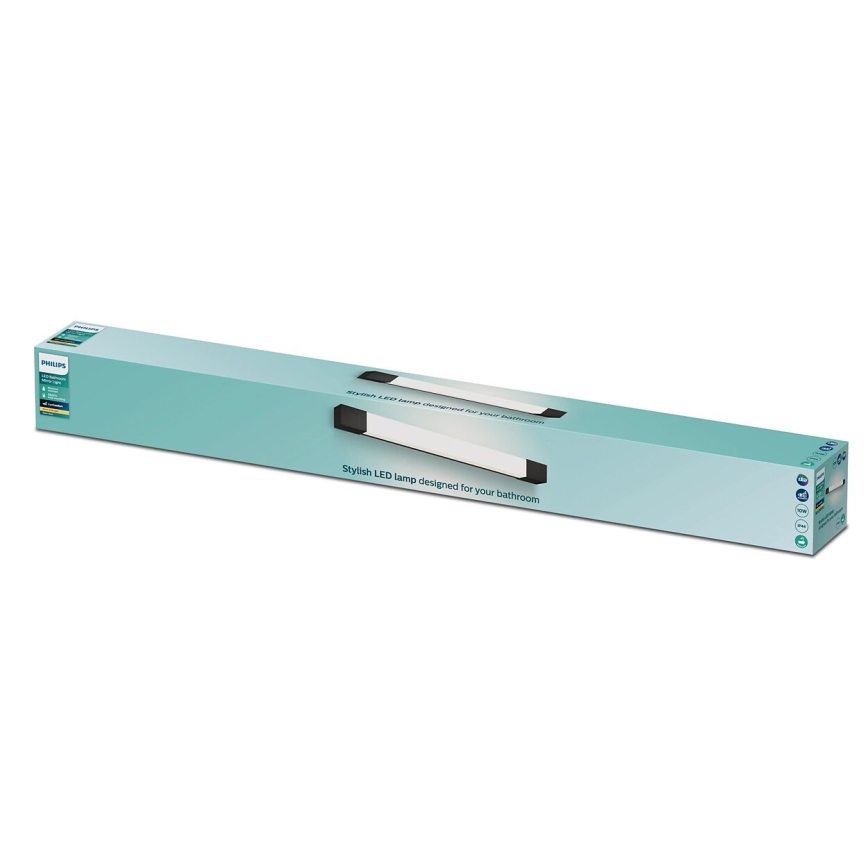 Philips - Φωτιστικό καθρέφτη μπάνιου ROVER LED/10W/230V IP44 μαύρο