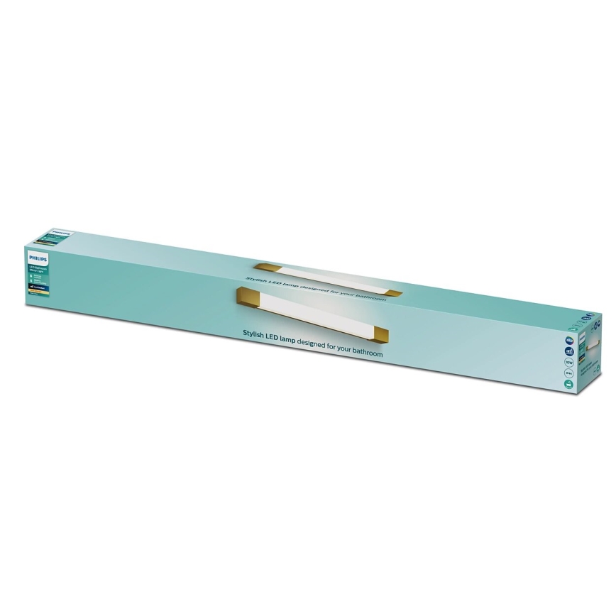 Philips - Φωτιστικό καθρέφτη μπάνιου ROVER LED/10W/230V IP44 ορείχαλκος