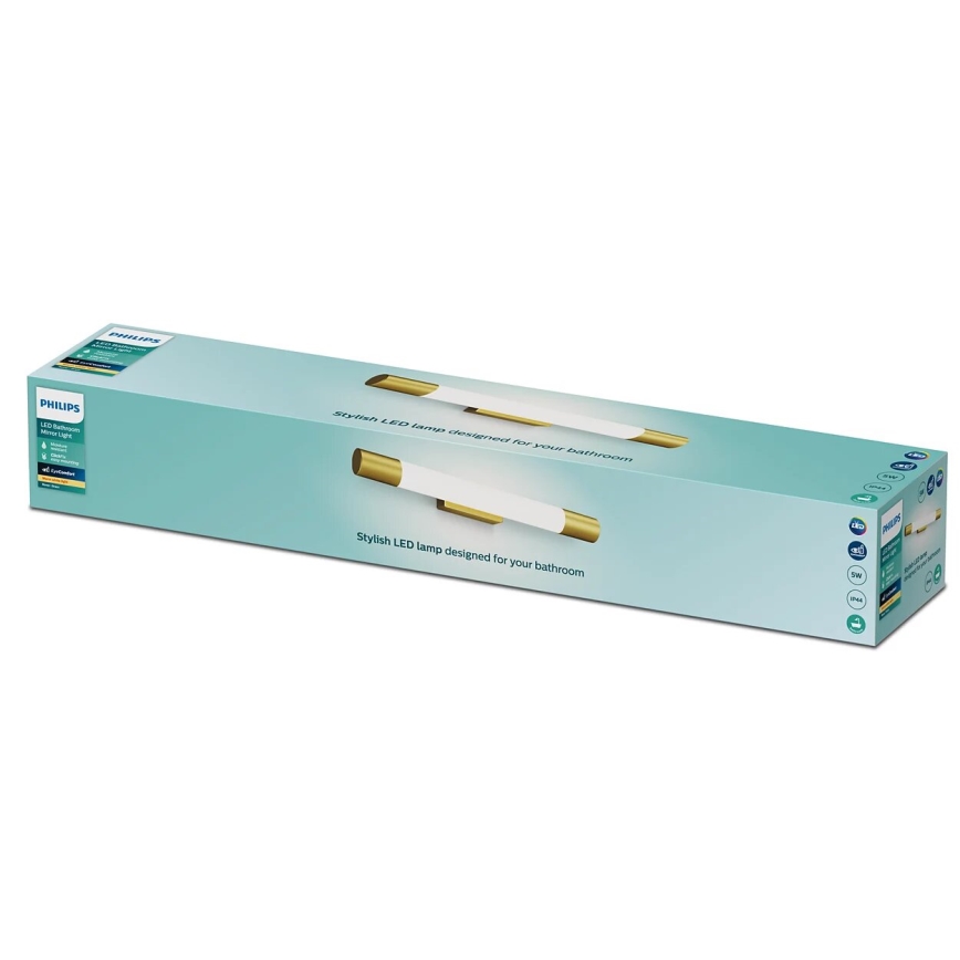 Philips - Φωτιστικό καθρέφτη μπάνιου ROVER LED/5W/230V IP44 ορείχαλκος