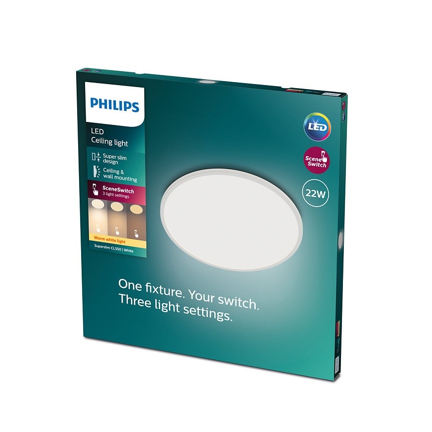 Philips - Φωτιστικό οροφής LED Dimmable SCENE SWITCH  LED/22W/230V