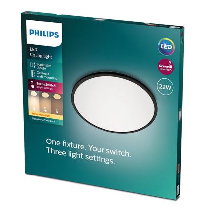 Philips - Φωτιστικό οροφής LED Dimmable SCENE SWITCH LED/22W/230V