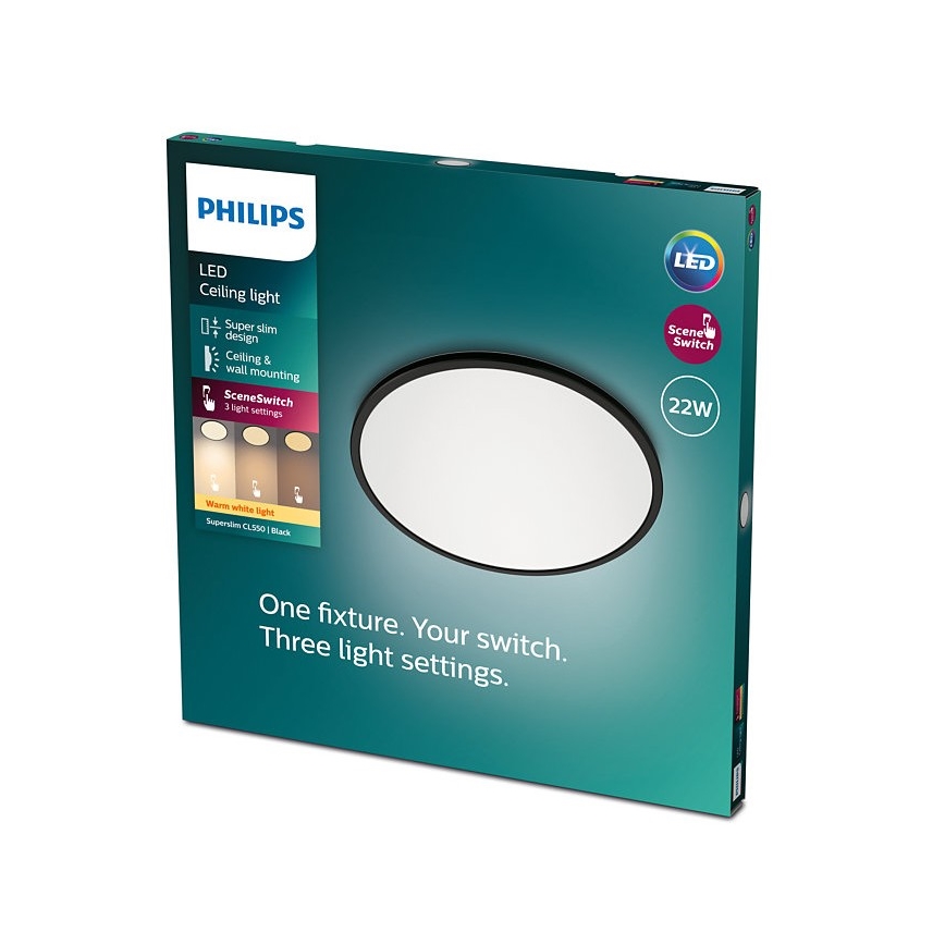 Philips - Φωτιστικό οροφής LED Dimmable SCENE SWITCH LED/22W/230V