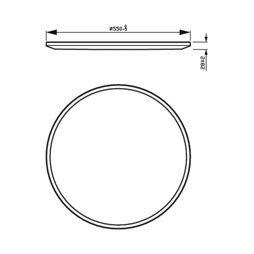 Philips - LED Dimmable φωτιστικό οροφής SCENE SWITCH LED/36W/230V