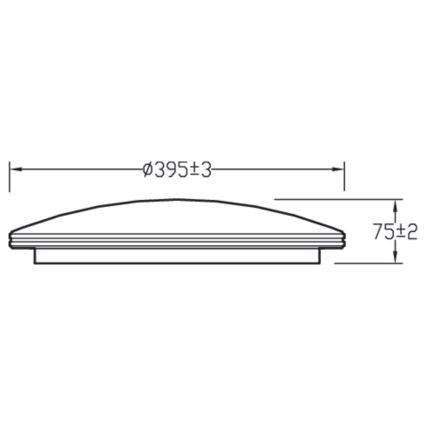 Philips - Φωτιστικό οροφής LED Dimmable TOBA  LED/23W/230V  2700-6500K + RC