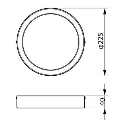 Philips - Φωτιστικό οροφής LED LEDINAIRE LED/19,5W/230V 3000K IP40