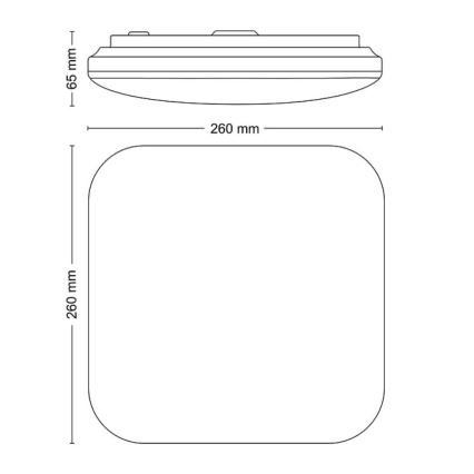 Philips - Φωτιστικό οροφής LED LED/12W/230V 2700K