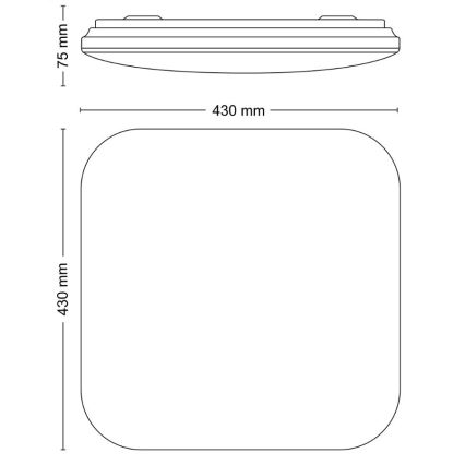 Philips - Φωτιστικό οροφής LED LED/24W/230V 2700K