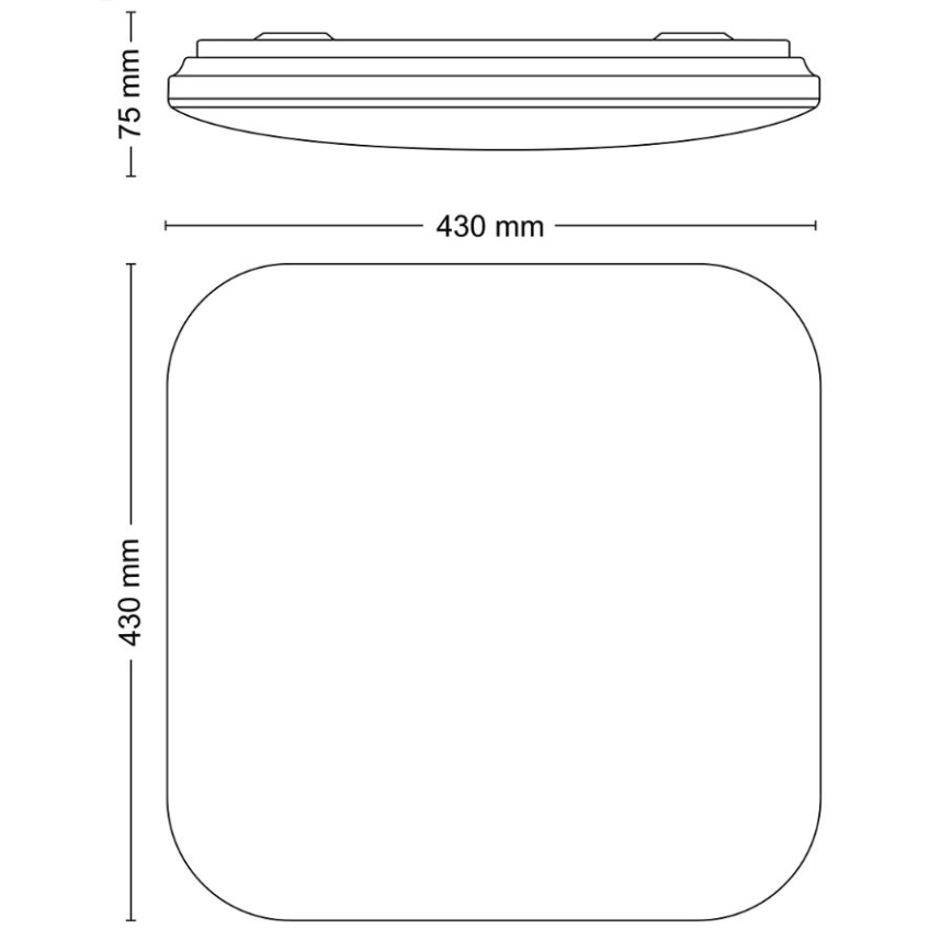 Philips - Φωτιστικό οροφής LED LED/24W/230V 2700K