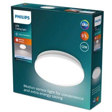 Philips - Φωτιστικό οροφής LED με αισθητήρα ACUNA LED/12W/230V 4000K